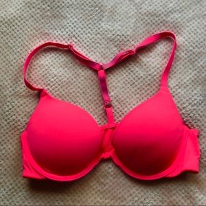 Victoria’s Secret pink racer back push up bra